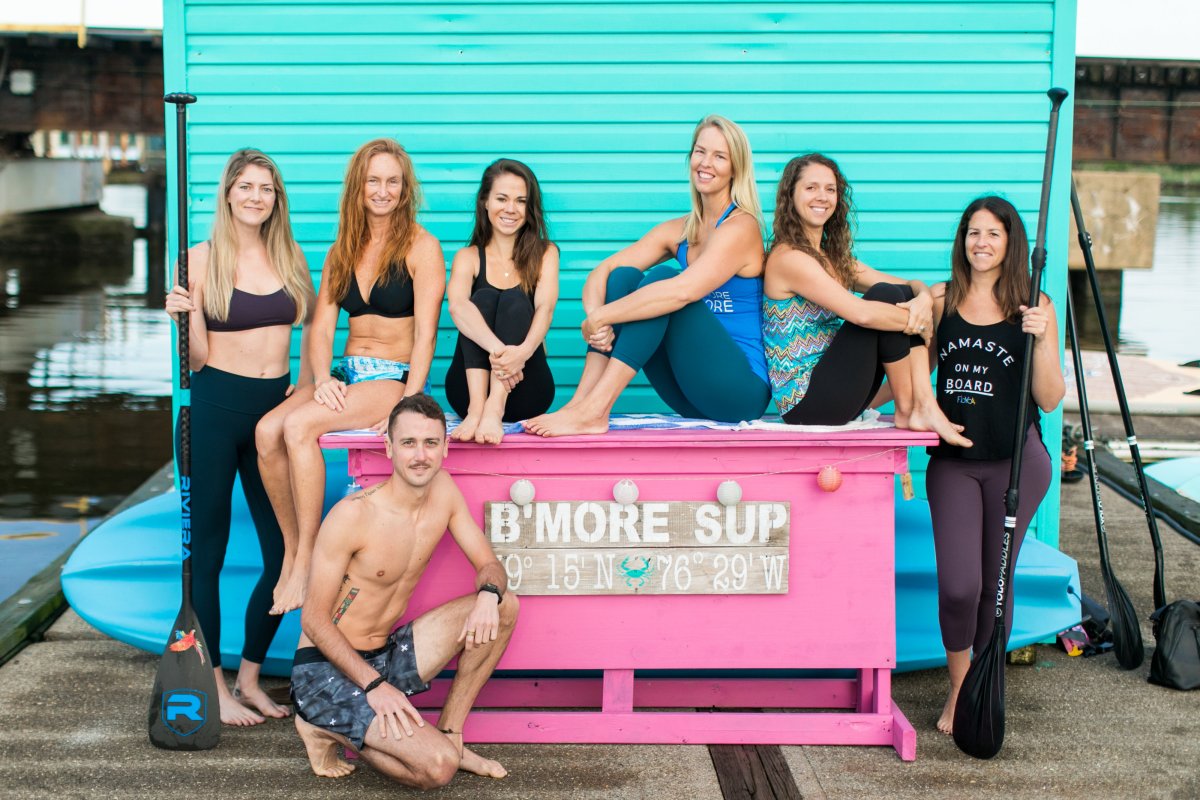 View More: http://tpoz.pass.us/bmoresup Group of paddle boarding instructor in baltimore