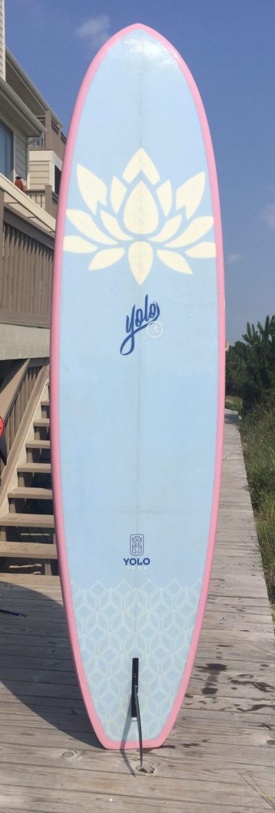 pinkyogaback-768×2268 Yolo Yoga Stand Up Paddle Board