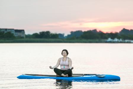 a small boat in a body of water